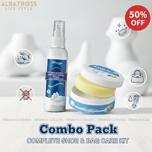 ( ফ্রি ডেলিভারি ২ পিস এর কম্ব ) 1 Pis Shoe Cliner & 1 Pis Shoe Spray
