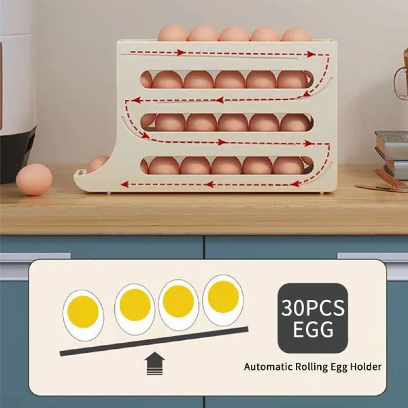 (১ পিস) 4 Layer Eggs Storage Racks